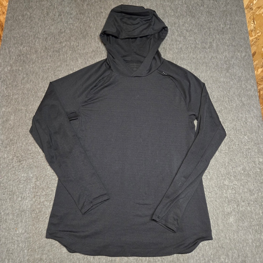 Lululemon License To Train Hoodie Mens Medium Black Metal Vent Tech Long Sleeve